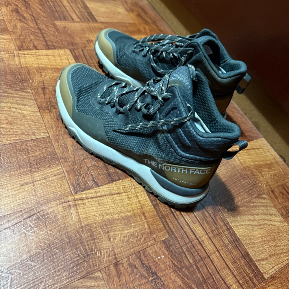 The North Face Black and Tan Hiking Boots